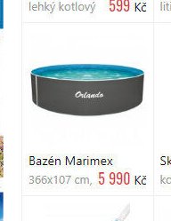 Bazén Marimex 366x107 cm