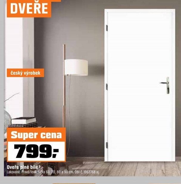 Dveře plné bílé