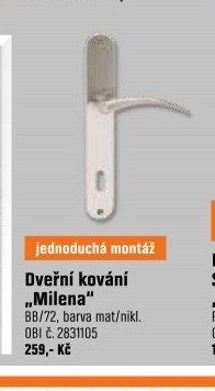 Dveřní kování „Milena“