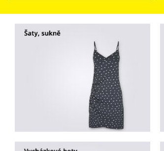 Šaty, sukně