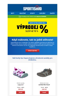 akční leták Sportisimo 14.7.2020-19.7.2020