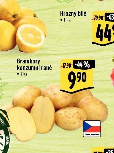 Brambory konzumní rané