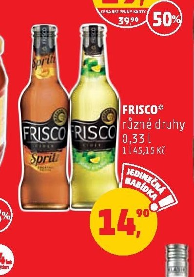 Frisco různé druhy
