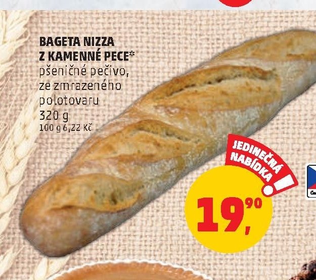 BAGETA NIZZA Z KAMENNÉ PECE