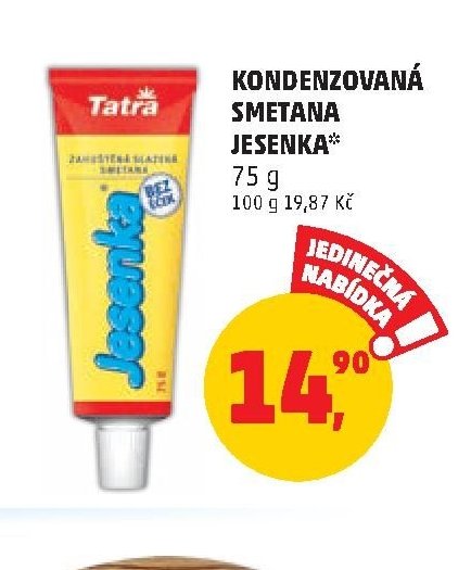 Kondenzovaná smetana Jesenka