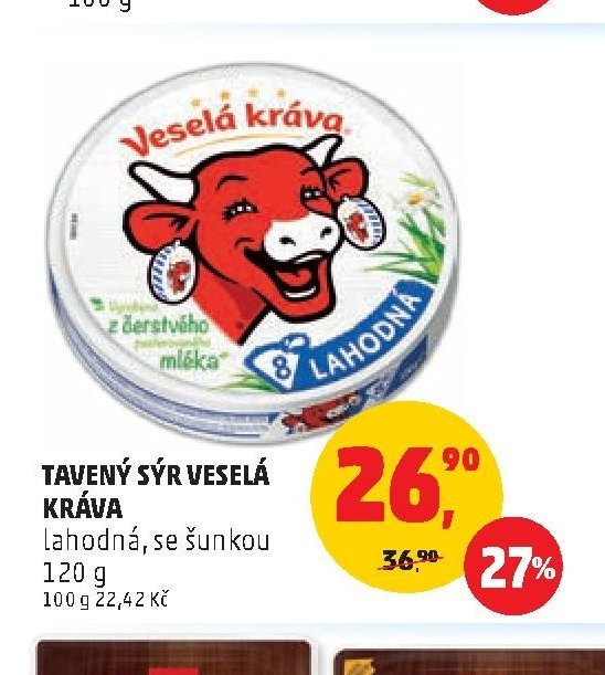 Tavený sýr Veselá kráva
