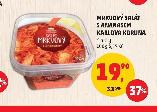 Mrkvový salát s ananasem Karlova Koruna
