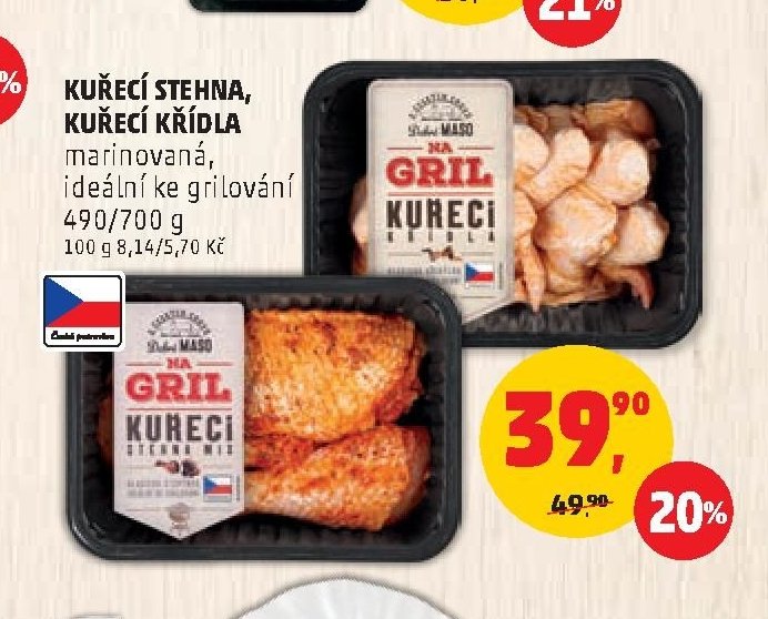 Kuřecí stehna, kuřecí křídla