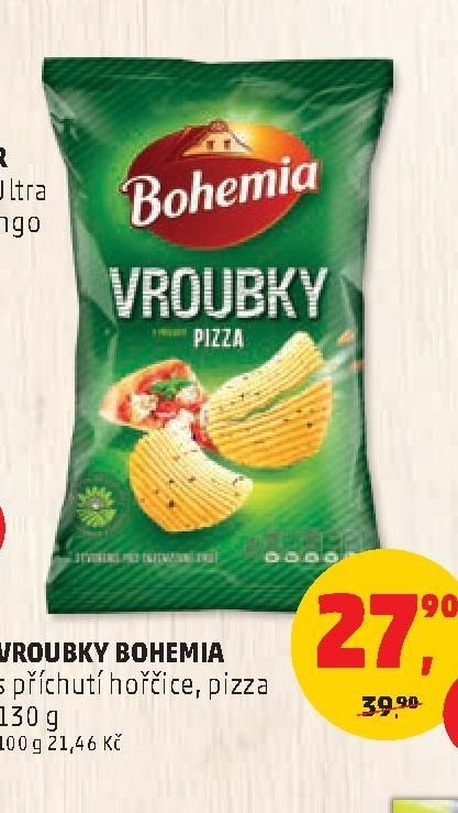 VROUBKY BOHEMIA s příchutí hořčice, pizza 130 g