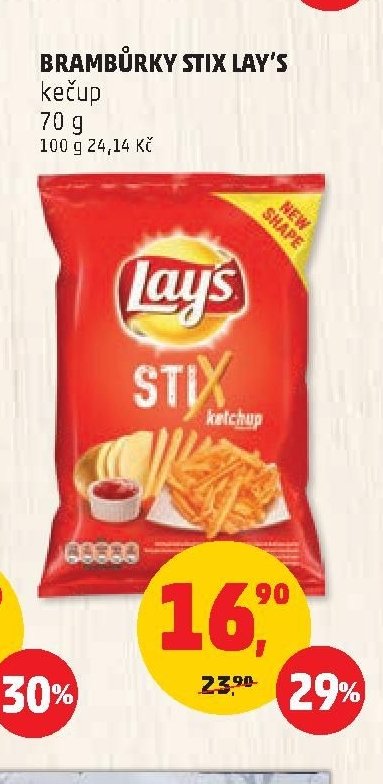 BRAMBŮRKY STIX LAY'S kečup 70 g