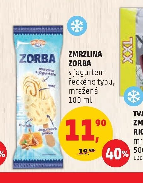 ZMRZLINA ZORBA s jogurtem řeckého typu, mražená 100 ml
