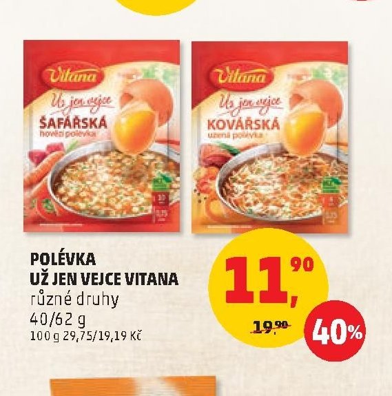 Polévka Už jen vejce Vitana