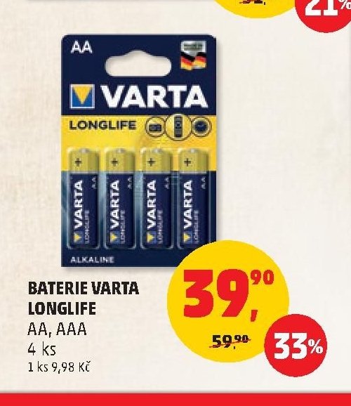 Baterie Varta Longlife