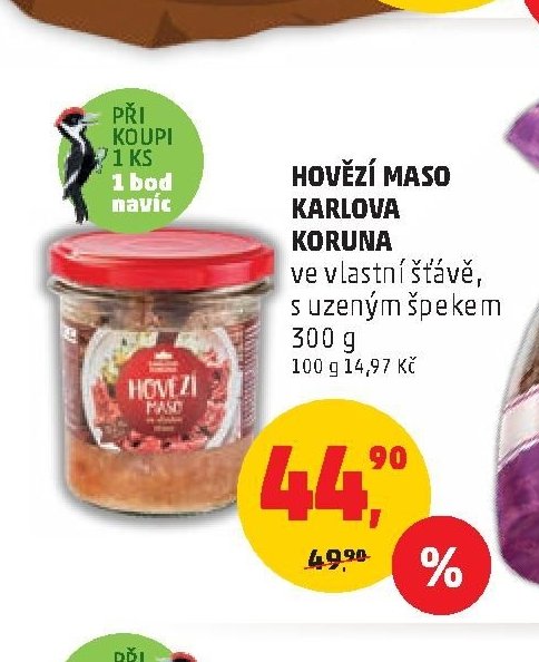 Hovězí maso Karlova Koruna