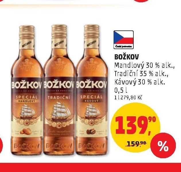 Božkov Mandlový, Tradiční, Kávový