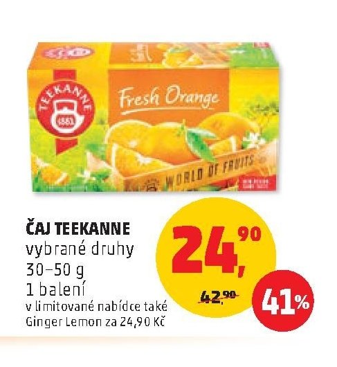 Čaj Teekanne vybrané druhy