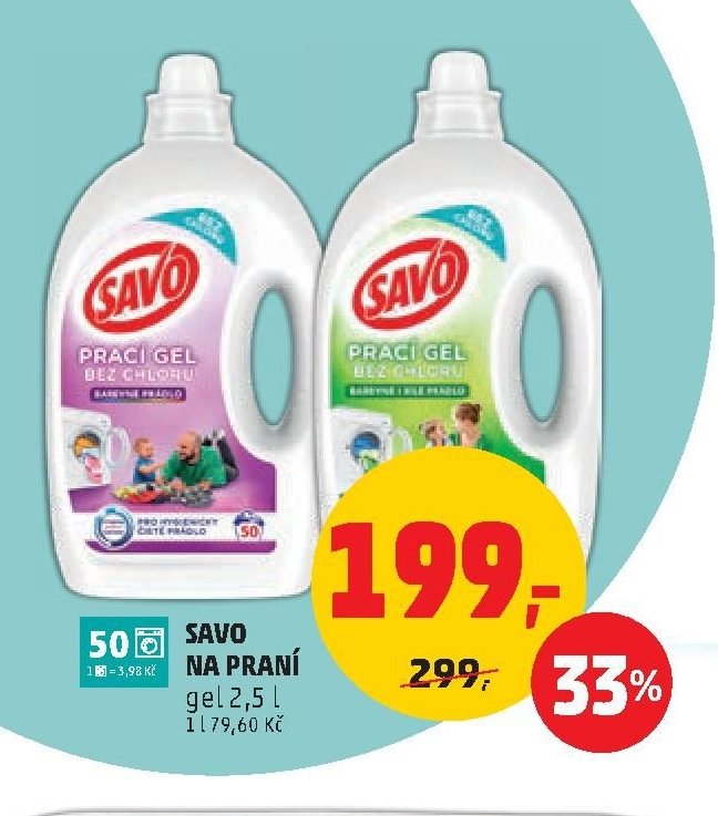 SAVO NA PRANÍ gel 2,5 l