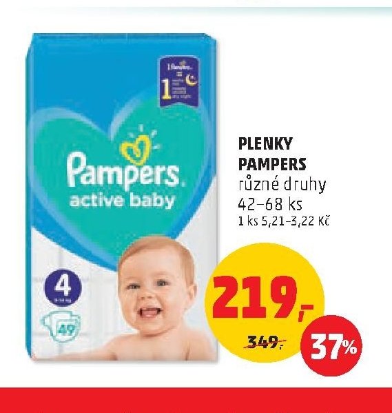 PLENKY PAMPERS různé druhy 42-68 ks