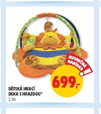 DĚTSKÁ HRACÍ DEKA S HRAZDOU