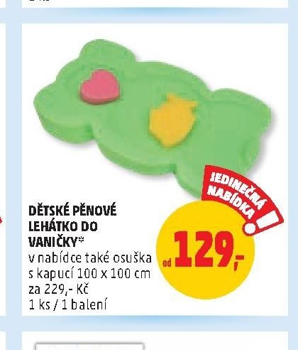 DĚTSKÉ PĚNOVÉ LEHÁTKO DO VANIČKY