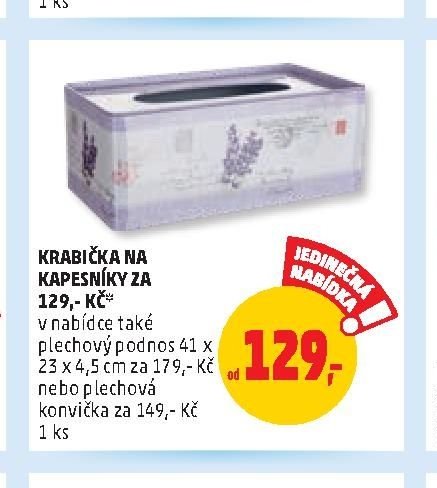 KRABIČKA NA KAPESNÍKY ZA 129,- KČ*