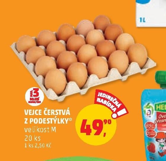Vejce čerstvá z podestýlky