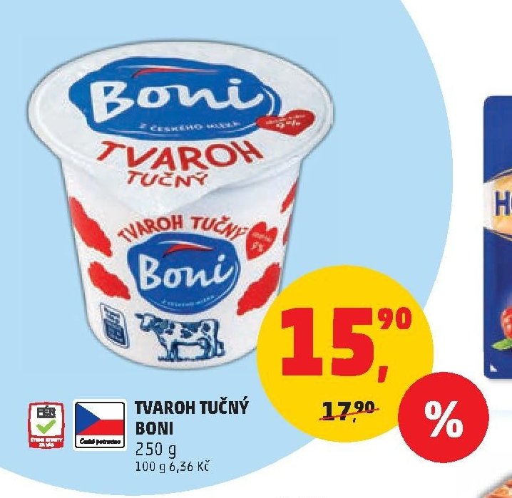Tvaroh tučný Boni