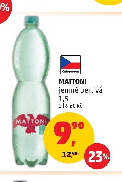 MATTONI jemně perlivá 1,5 l