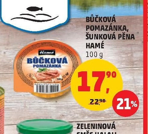 BŮČKOVÁ POMAZÁNKA, ŠUNKOVÁ PĚNA HAMÉ 100 g