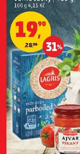 Rýže Lagris parboiled, varné sáčky, 480 g