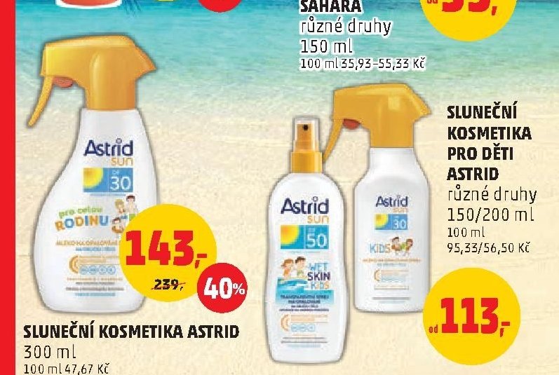 Sluneční kosmetika pro děti Astrid