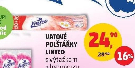 Vatové polštářky Linteo