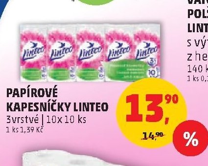 Papírové kapesníčky Linteo