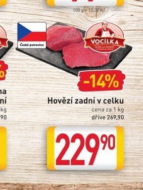 Hovězí zadní v celku