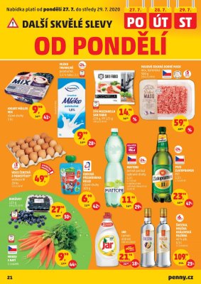 akční leták Penny Market 23.7.2020-29.7.2020
