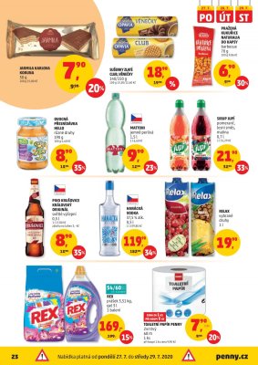 akční leták Penny Market 23.7.2020-29.7.2020