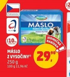 Máslo z Vysočiny