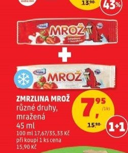 Zmrzlina Mrož různé druhy