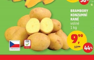 Brambory konzumní rané