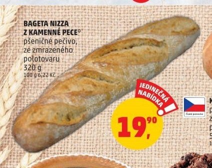BAGETA NIZZA Z KAMENNÉ PECE