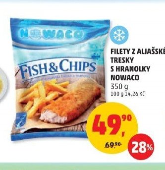 Filety z aljasske tresky s hranolky Nowaco