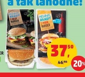 Hovezi cheeseburger, drubezi, veprovy burger Penny Ready