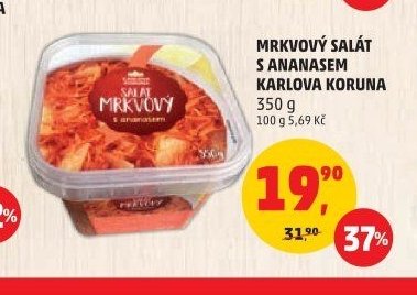 Mrkvový salát s ananasem Karlova Koruna