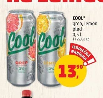 Cool grep, lemon plech 0,5 l