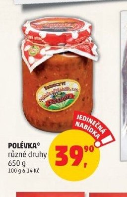 Polévka různé druhy