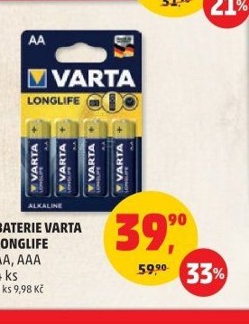 Baterie Varta Longlife