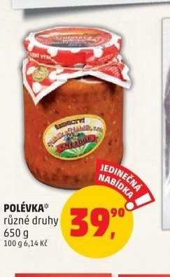Polévka různé druhy