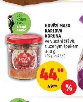 Hovězí maso Karlova Koruna
