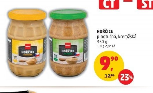 Hořčice plnotučná, kremžská 350 g