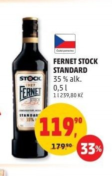 FERNET STOCK STANDARD 35% alk. 0,5 l